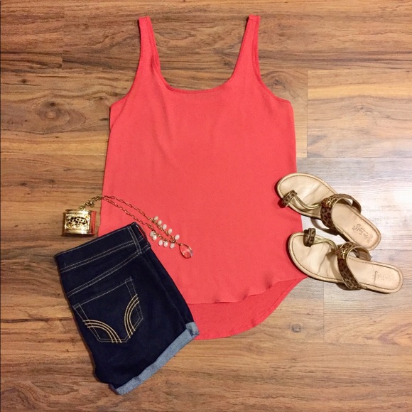 Ann Taylor Loft Mixed Media Tank - Picture 1 of 1